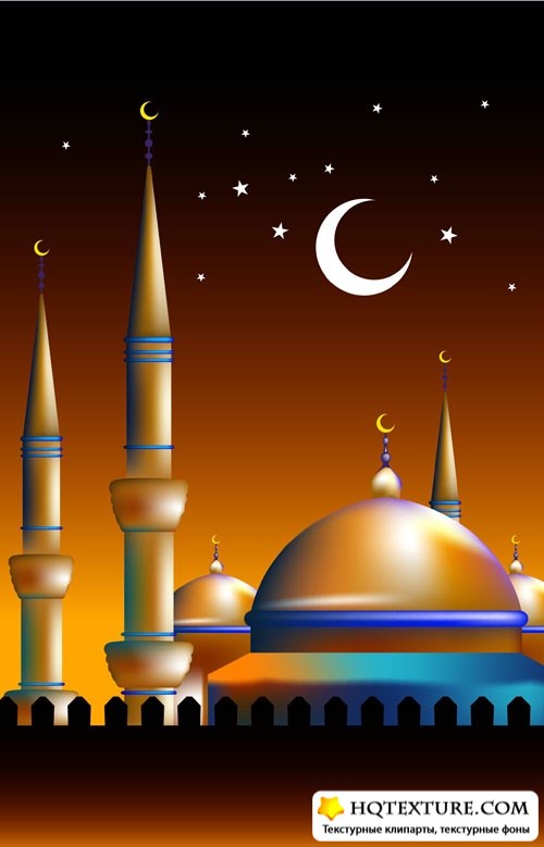Background with mosque 3 |    3