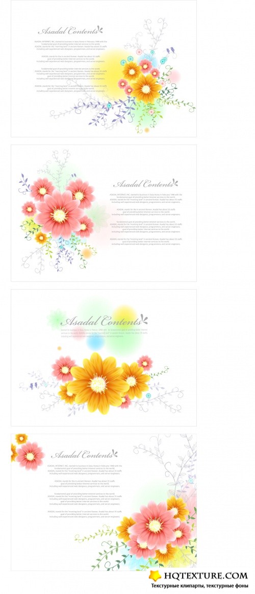 Floral Backgrounds - Asadal Designs