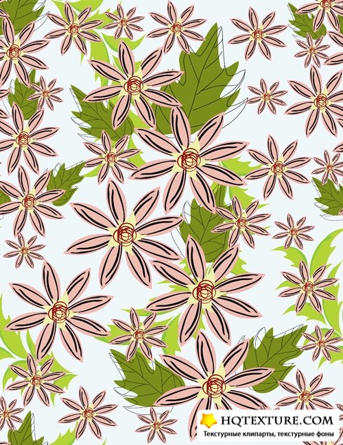 Stock Vector: Floral pattern 18 |   18