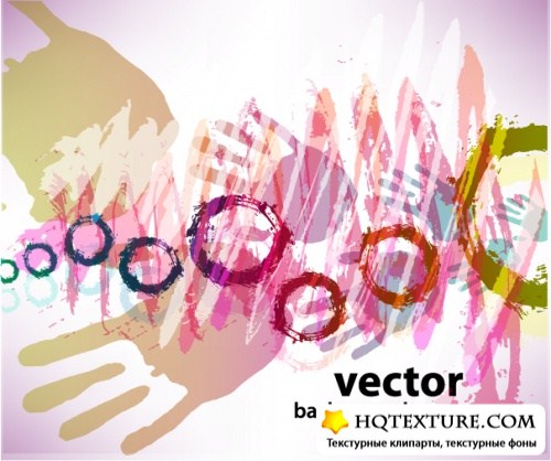 Hand paints - abstract vector backgrounds