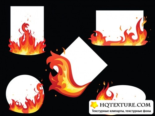     | Burning paper - Stock Vectors