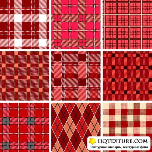 Stock Vector: Different plaid patterns |   
