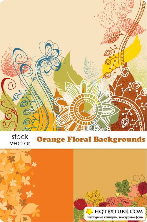  - Orange Floral Backgrounds