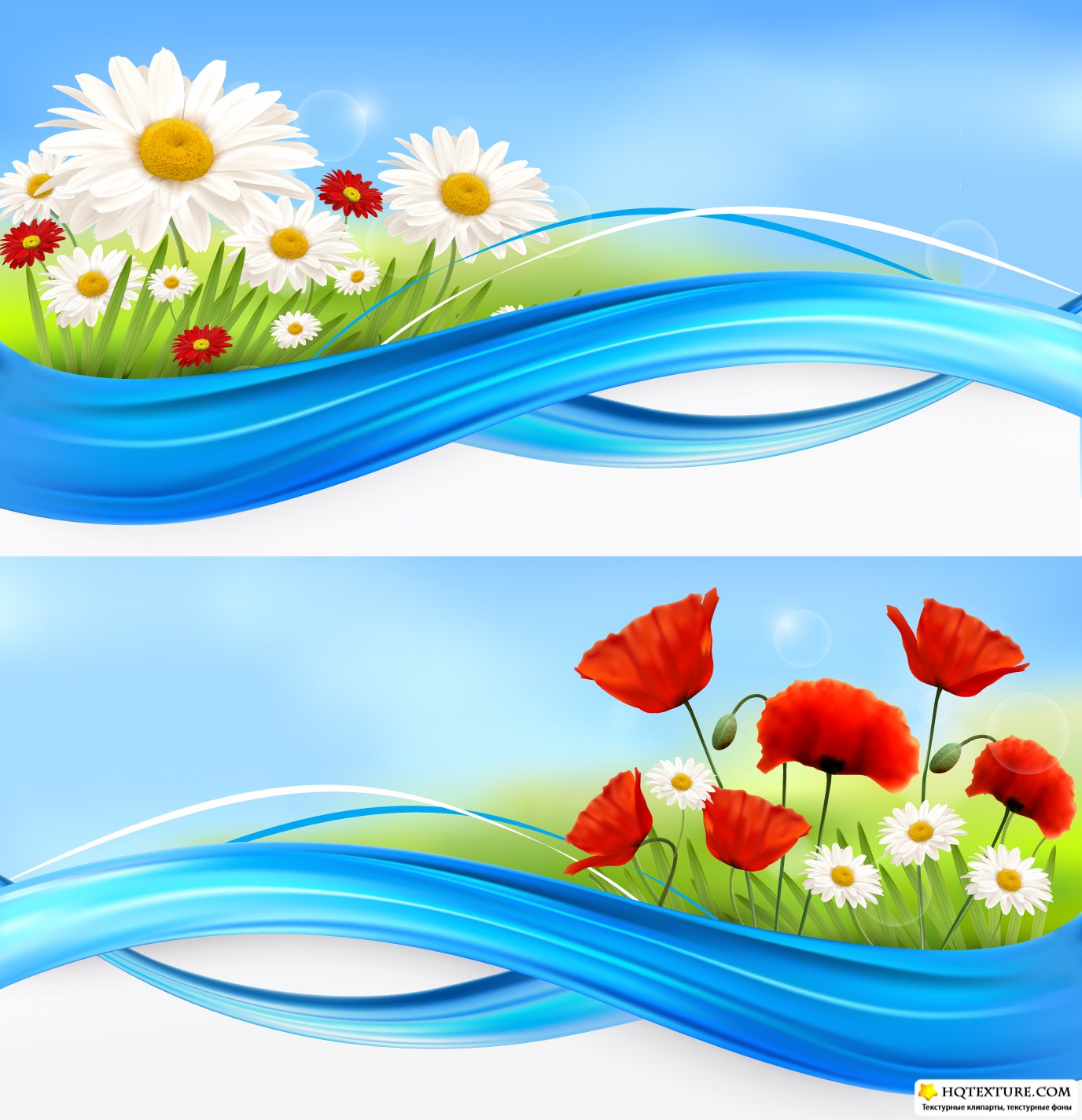 Download Summer Floral Banners Vector » Векторные клипарты ...