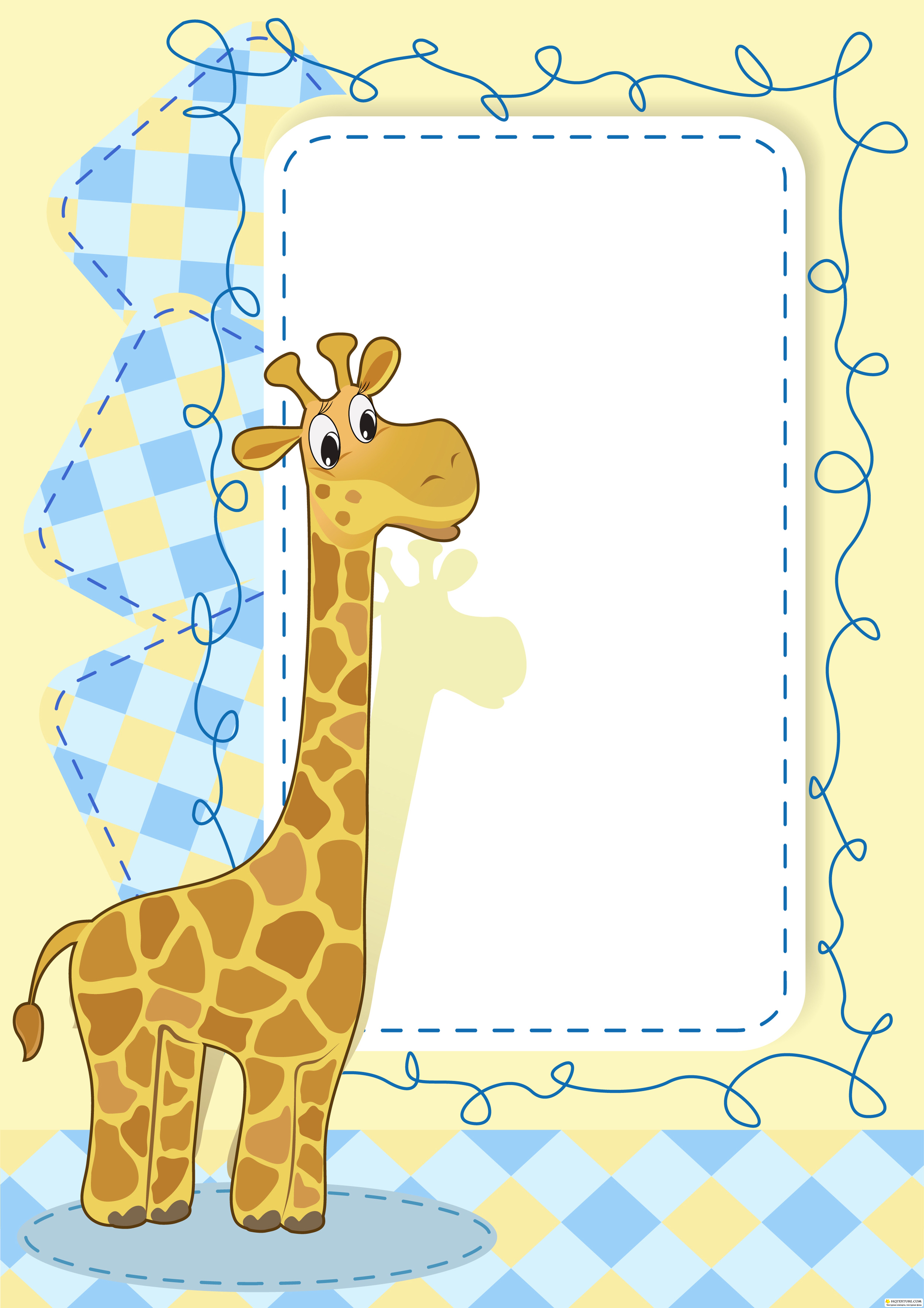 Фоторамка с жирафиком