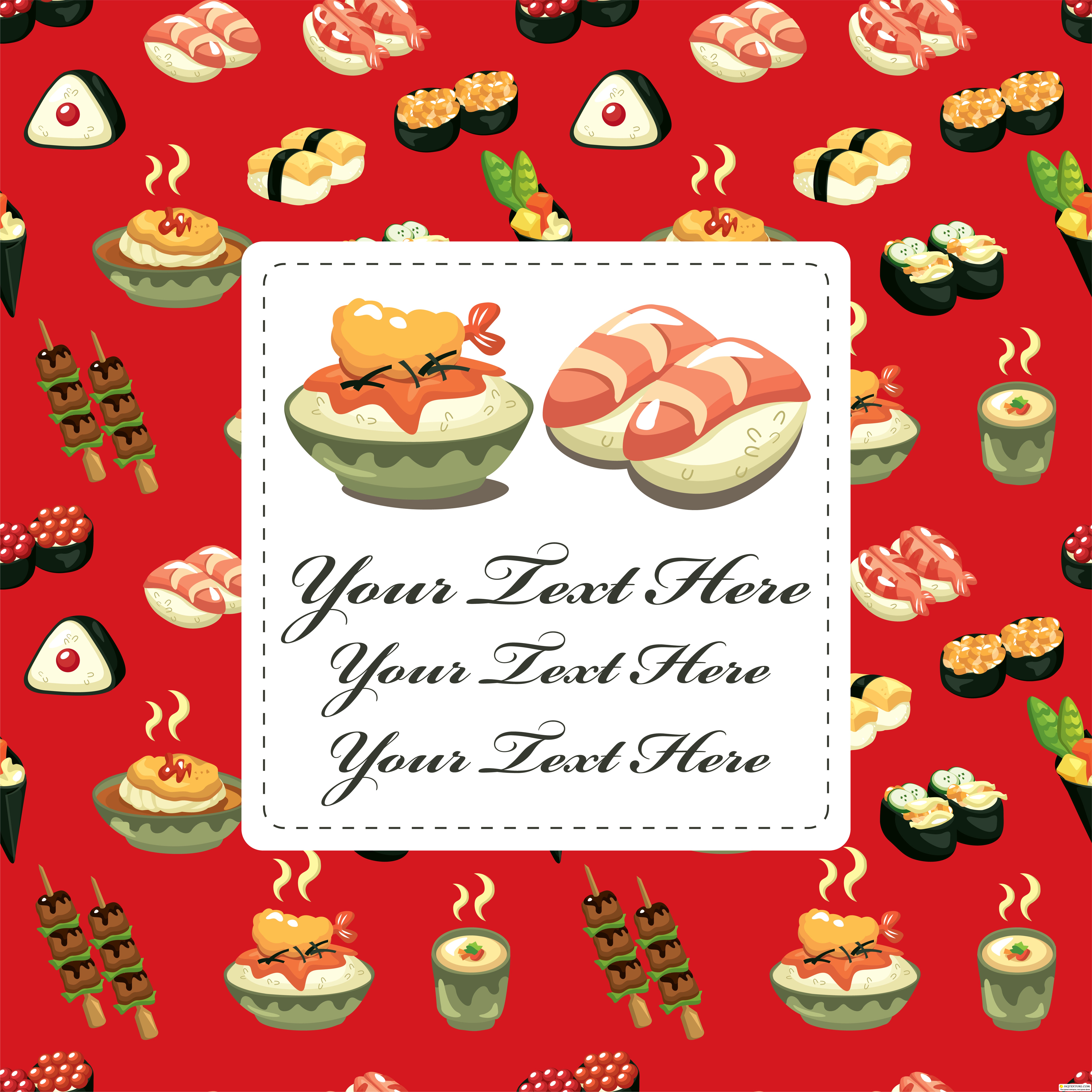 Stock: Japanese food menu card » Векторные клипарты, текстурные фоны ...