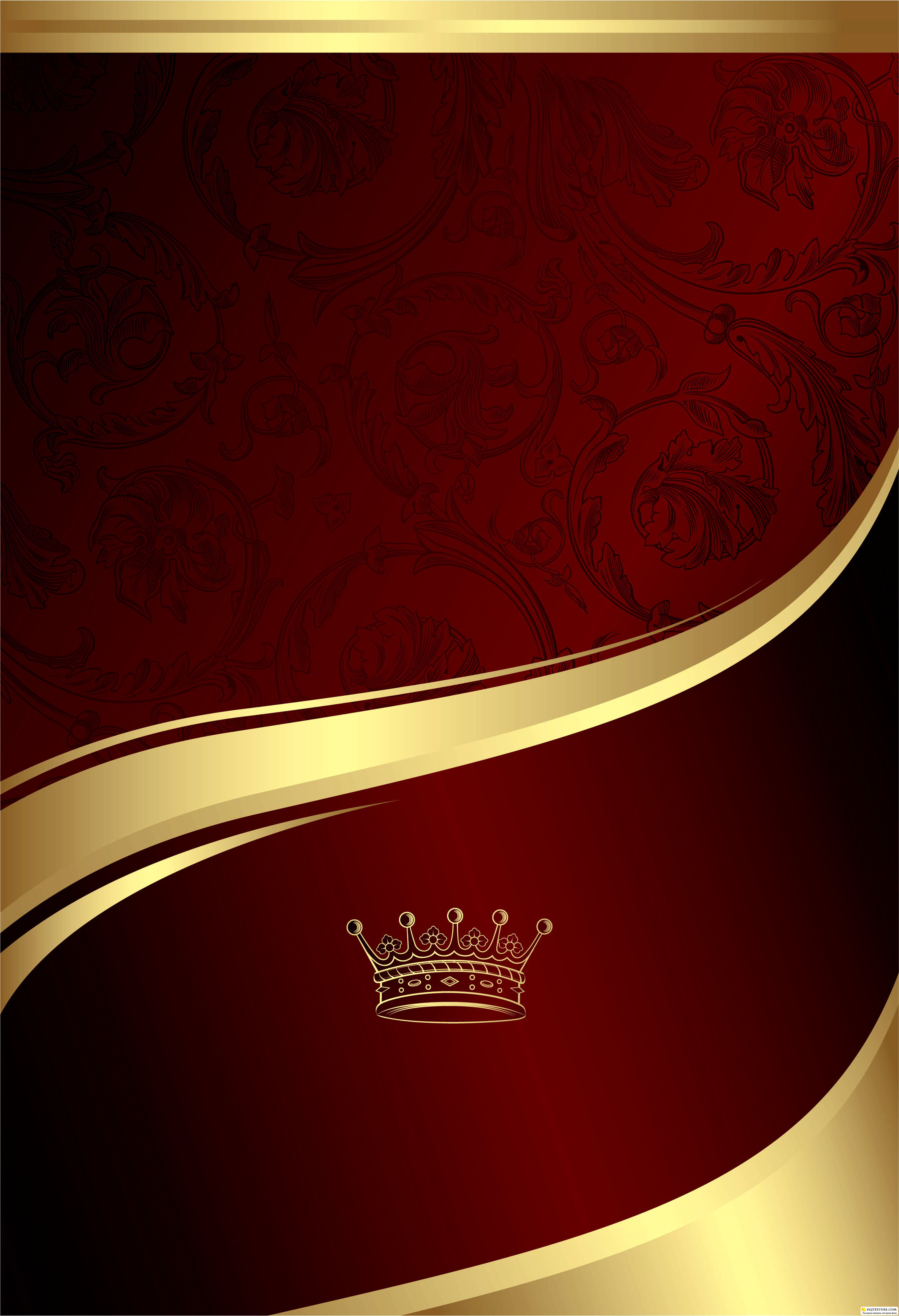 Stock: Gold and Red Floral Royal Background » Векторные ...
