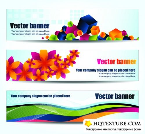 Color Abstract Banners Vector 