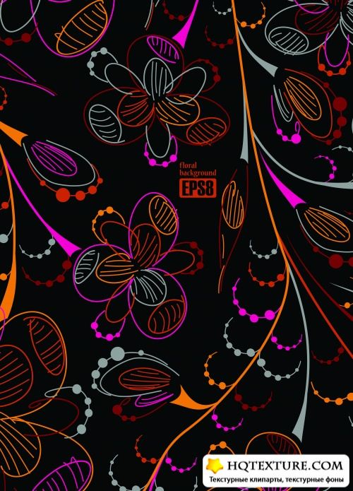 Colorful floral background 11