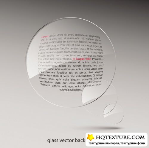 Backgrounds with Glass Vector