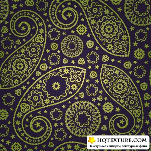 Stock Vector - Paisley Floral Backgrounds