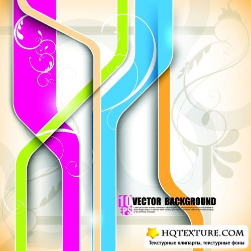 Abstract Color Lines Backgrounds Vector