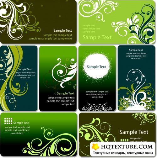 Green Vector Backgrounds Collection