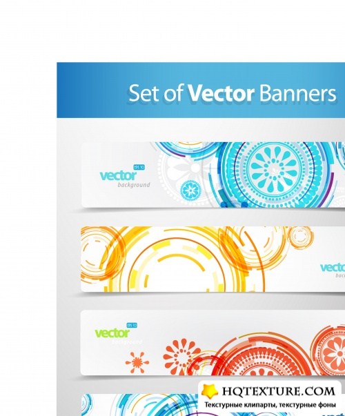 Abstract colorful banners