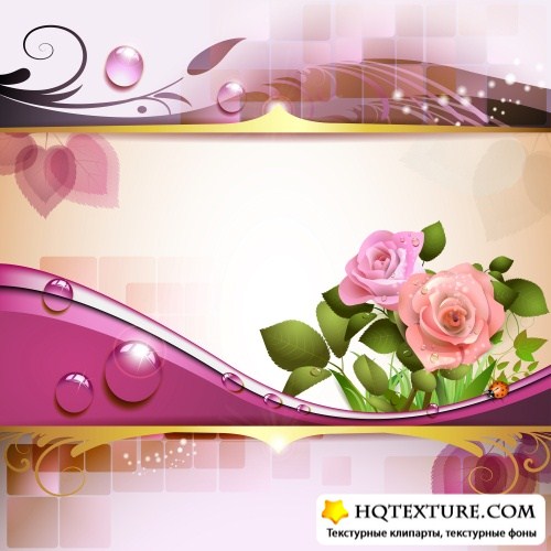 Ambiant background with roses /   -   