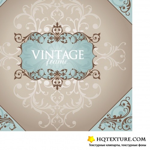 Abstract vintage frame