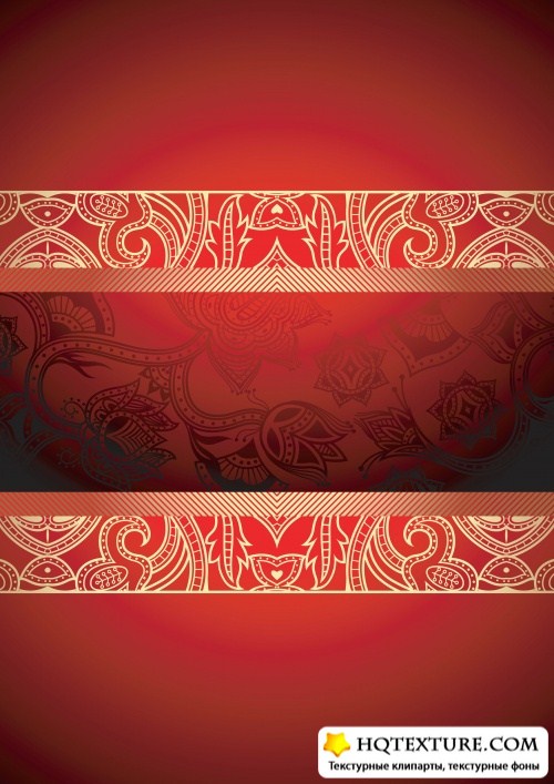 Stock: Gold and Red Menu Cover