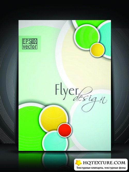    9 | Abstract cover flyer vector set 9