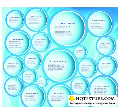      | Circle and cloud for the text template vector