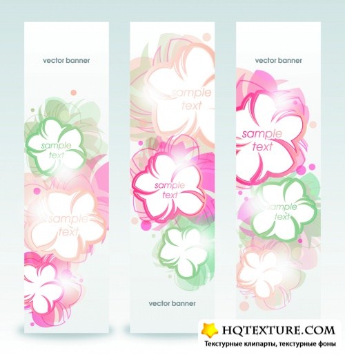 Floral Banners Vector