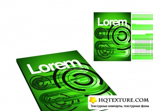      2 | Book and magazine cover design vector set 2