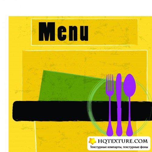      | Color menu covers for restaurants vector 