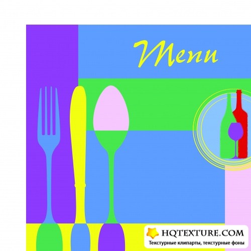      | Color menu covers for restaurants vector 