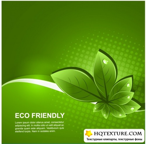 Green Eco Backgrounds Vector 