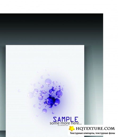 Cover flyer abstract vector set 10