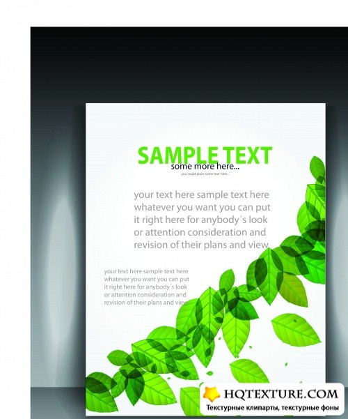 Cover flyer abstract vector set 10