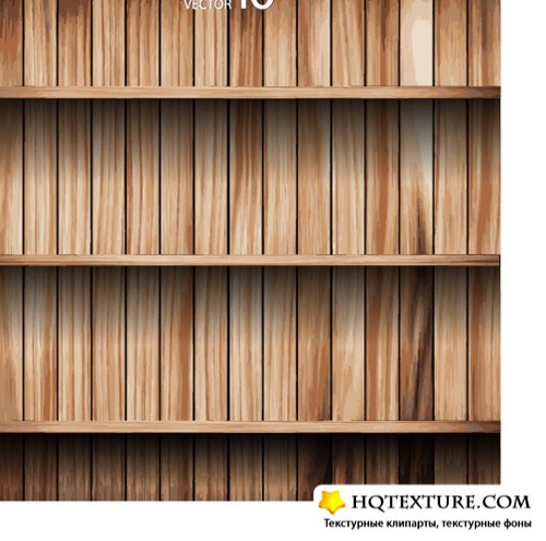 Wooden shelves design 
