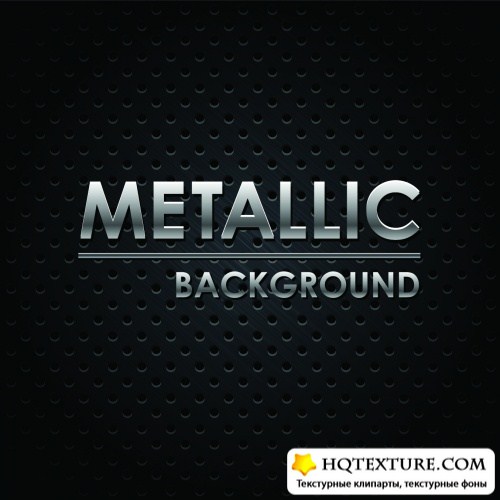 Black Metall Backgrounds Vector