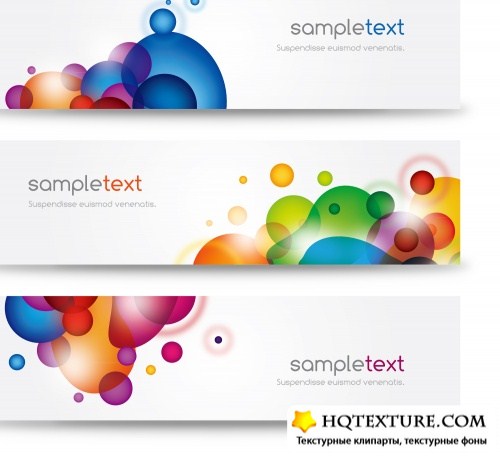 Colorful modern banners 