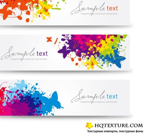 Colorful modern banners 