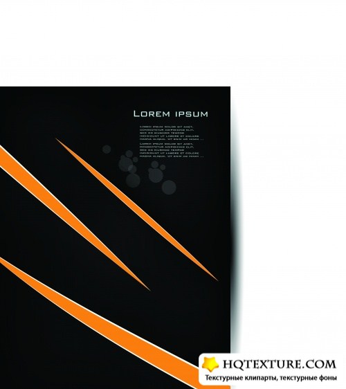 Ҹ   | Dark cover brochure vector