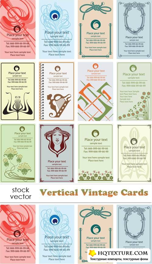   - Vertical Vintage Cards