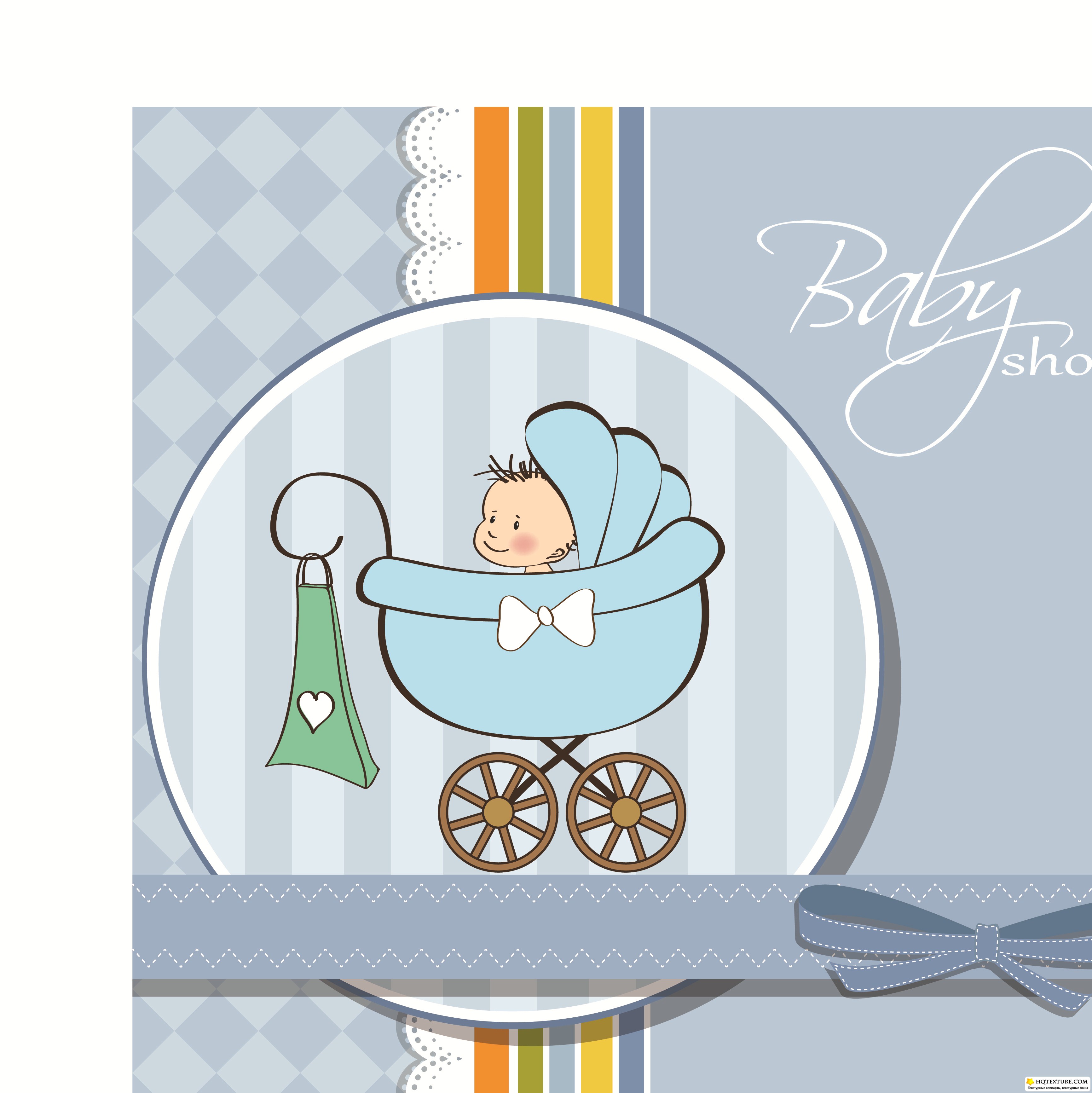 Download Векторные фоны малыш | Baby boy announcement card vector ...
