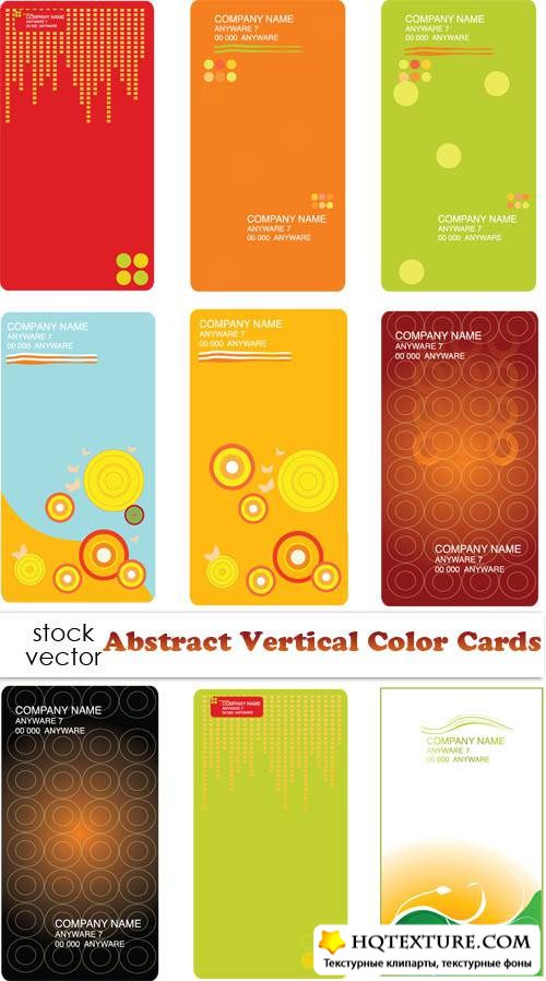   - Abstract Vertical Color Cards