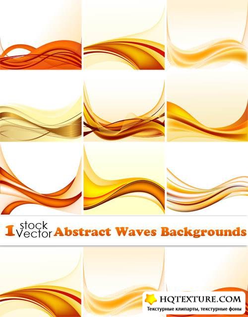 Abstract Waves Backgrounds Vector