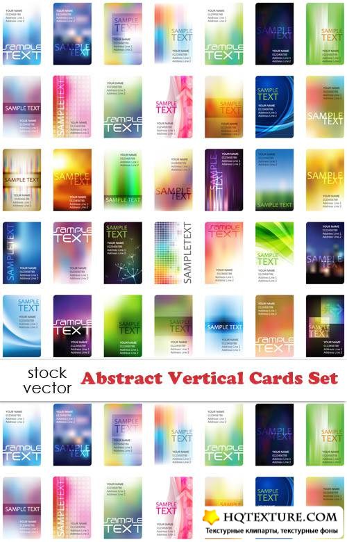   - Abstract Vertical Cards Set  