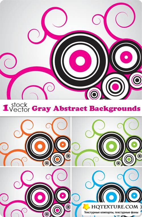 Gray Abstract Backgrounds Vector