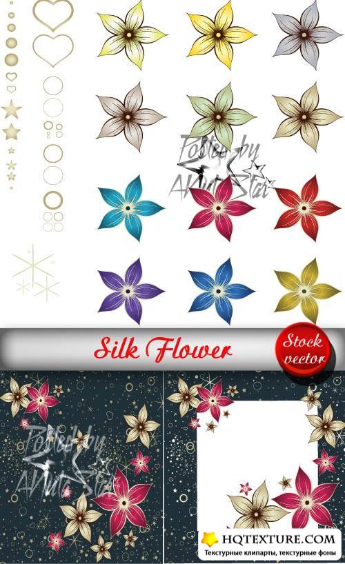 Silk Flower Vector 1     1