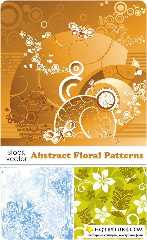 Векторный клипарт - Abstract Floral Patterns
