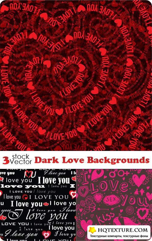 Dark Love Backgrounds Vectors 