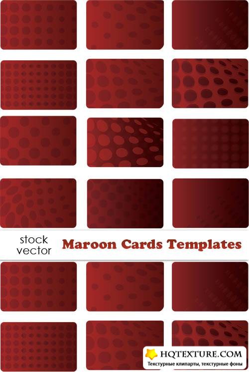   - Maroon Cards Templates