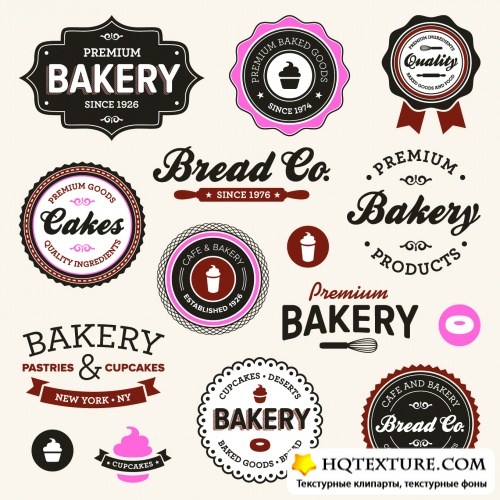 Products Retro Labels Vector