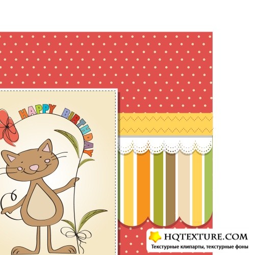 Greeting card with cat