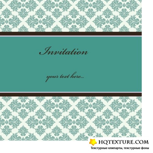 Vintage design invitation card