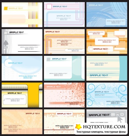 Techno business cards