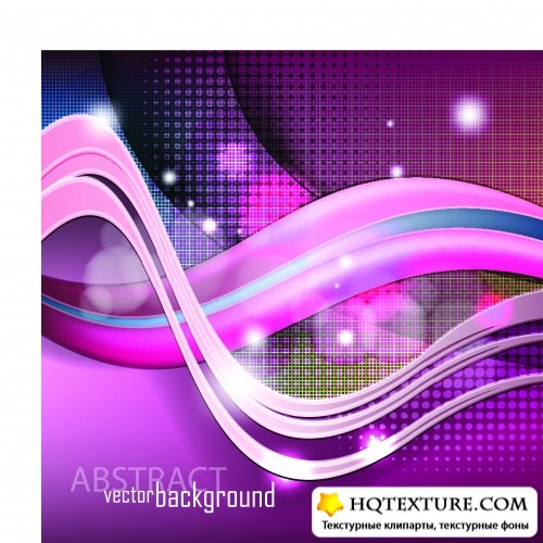     3 | Bright colored wave vector background 3